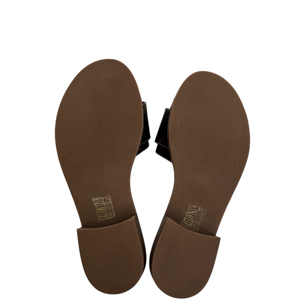 Free People x Jeffery Campbell Tortoiseshell Slide Sandals with Buckle - Picture 6 of 7